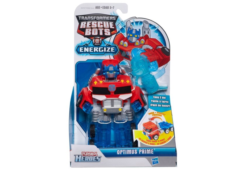 Boneco Optimus Prime Playskool Heroes Rescue Bots Energize - Hasbro