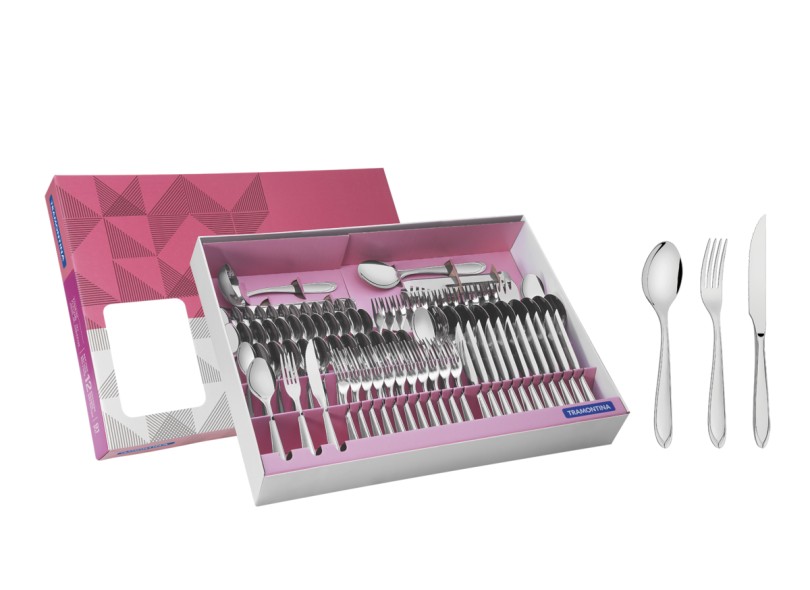 Faqueiro Tramontina Laguna 91 peças 