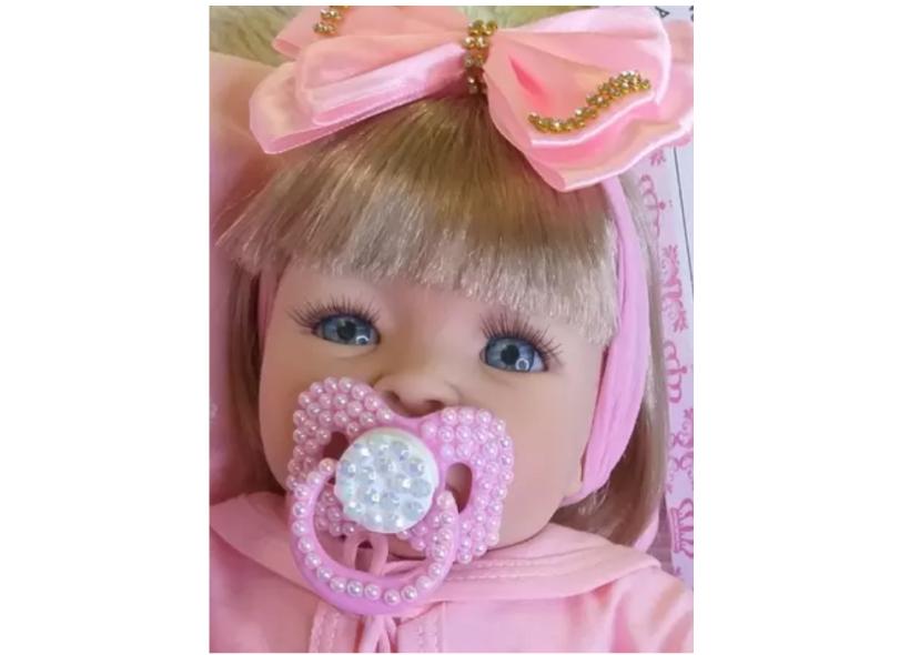 Boneca Bebê Reborn 100% Silicone Realista Linda 13 Itens - USA Magazine