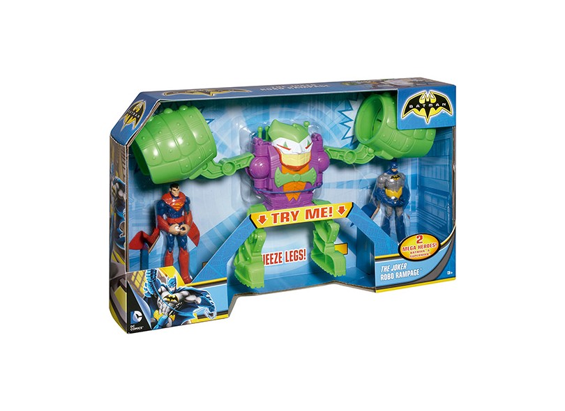 Boneco Batman Coringa Super Homem BHC90 - Mattel
