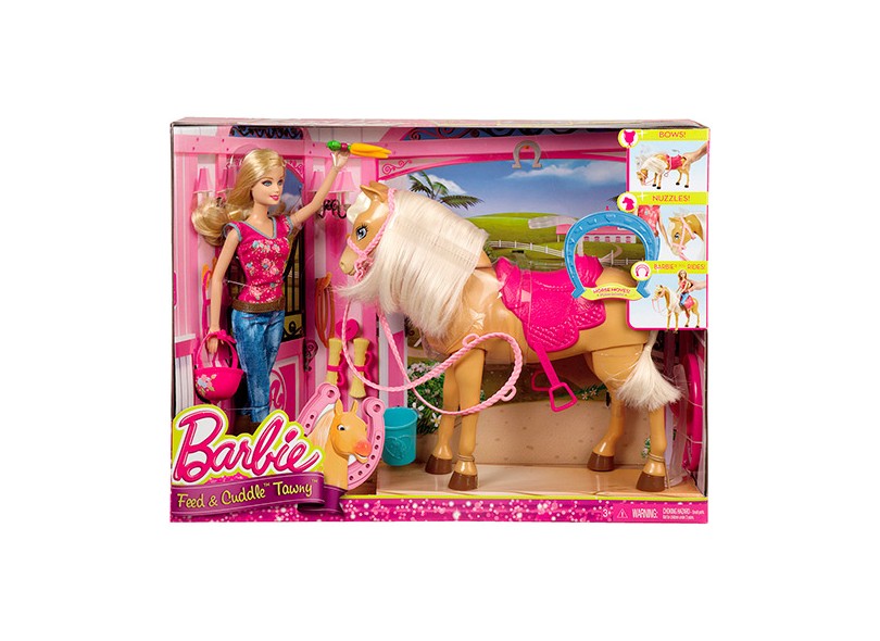Boneca Barbie com Cavalo Tawny Mattel