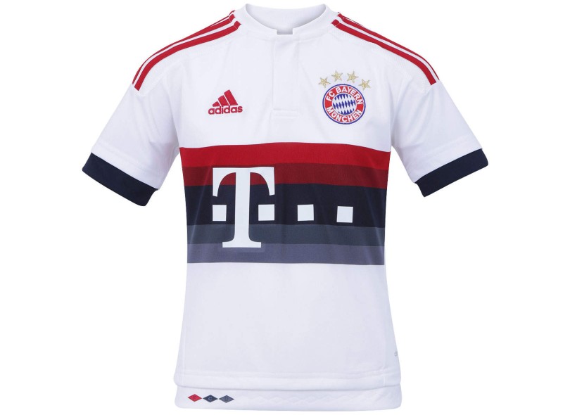 Camisa Torcedor Bayern de Munique II 2015/16 Infantil sem Número Adidas