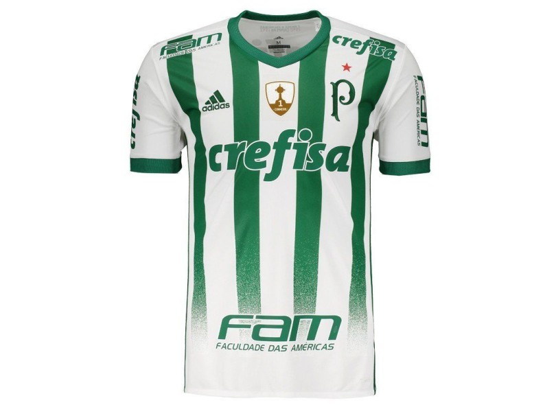 Camisa Torcedor Palmeiras II 2017/18 Sem Número Adidas