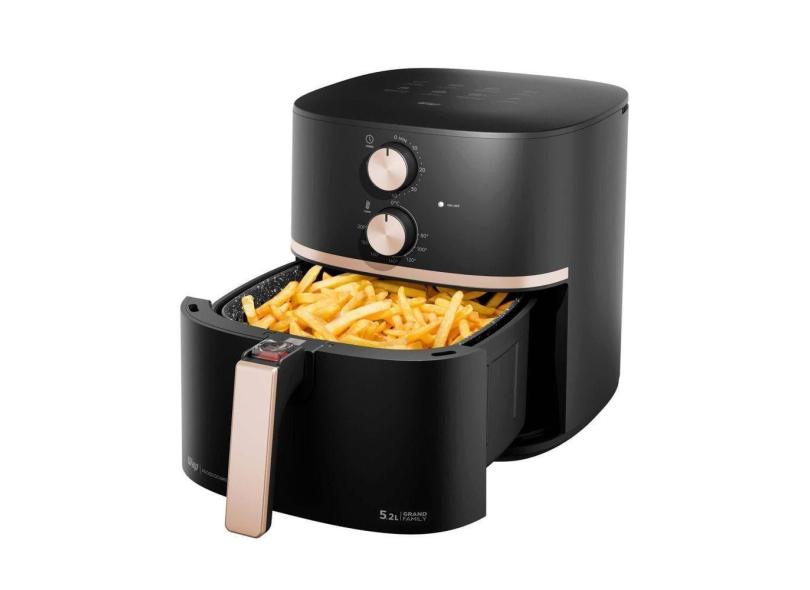 Fritadeira Elétrica Air Fryer Grand Family 5,2L Antiaderente, Aviso Sonoro e Timer 60min 220v Wap