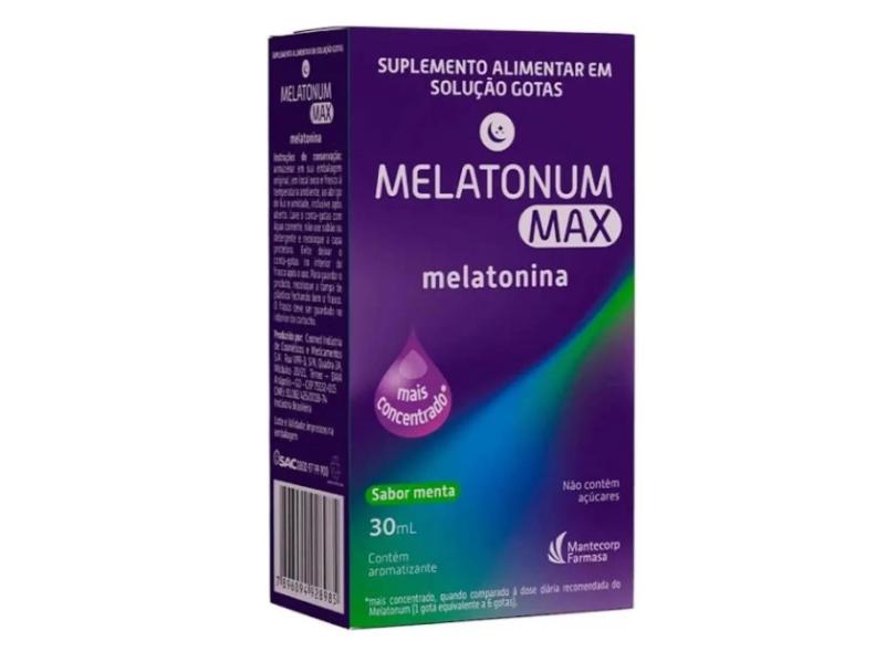 Melatonum Max Melatonina Sabor Menta 30Ml Mantecorp