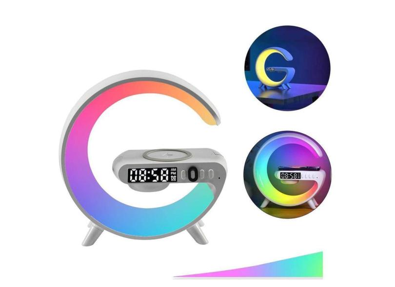 Luminária G-Speaker Som Bluetooth 10W Carregador Indução Rgb