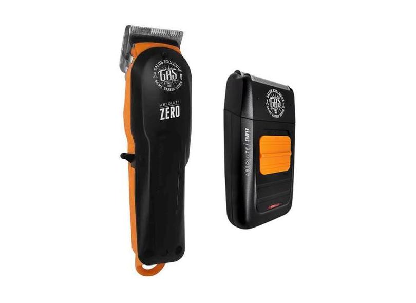Kit gama gbs absolute - maquina de corte zero cordless + barbeador sha