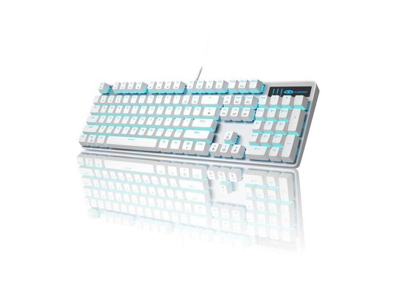 Teclado para jogos MageGee Mechanical Storm com interruptores azuis