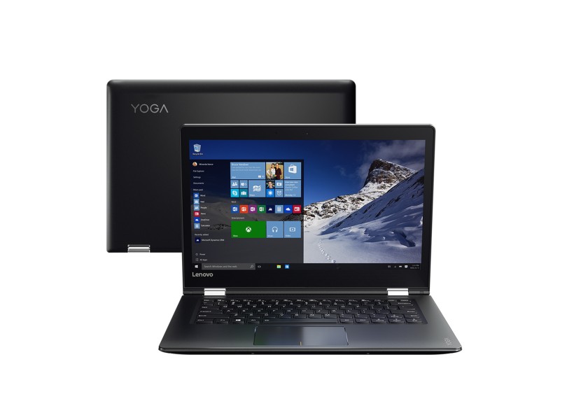 Notebook Conversível Lenovo Yoga 500 Intel Core i5 6200U 4 GB de RAM 1024 GB 14 " Touchscreen Windows 10 Home 510