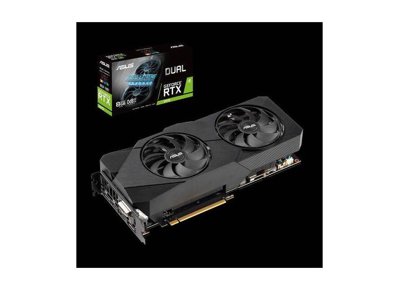 Placa de Video NVIDIA GeForce RTX 2070 8 GB GDDR6 256 Bits Asus DUAL-RTX2070-8G-EVO