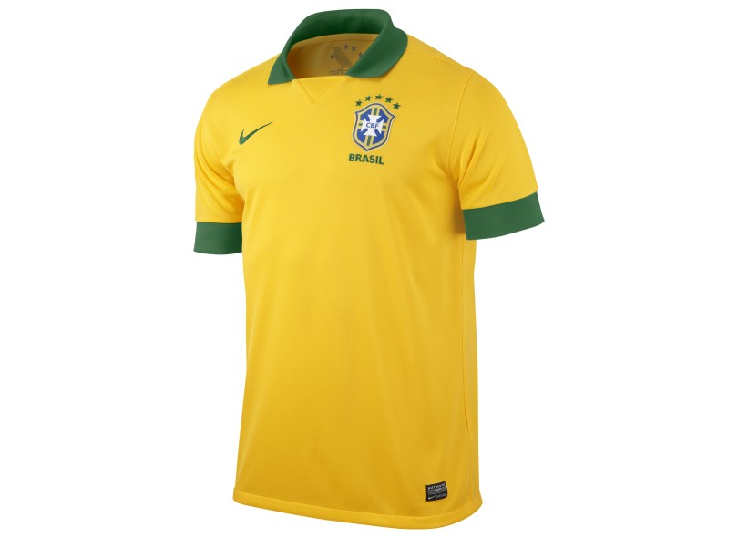 Camisa Torcedor Brasil I 2013 Nike