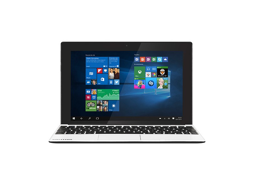 Notebook Conversível Positivo Duo Intel Atom Z3735F 2 GB de RAM HD 32 GB LED 10.1 " Touchscreen Windows 10 ZX3060