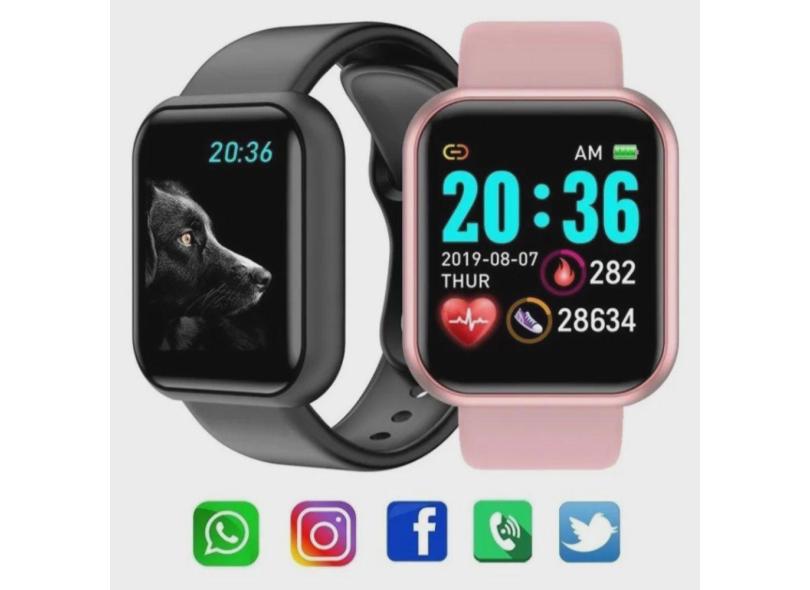 Smartwatch D20 Relógio Inteligente Masculino E Feminino Bluetooth Android Ios