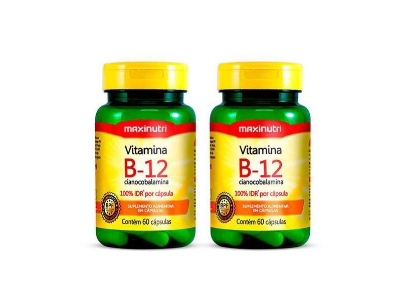 Kit 02 Vitamina B12 100% Idr 60 Cápsulas Maxinutri