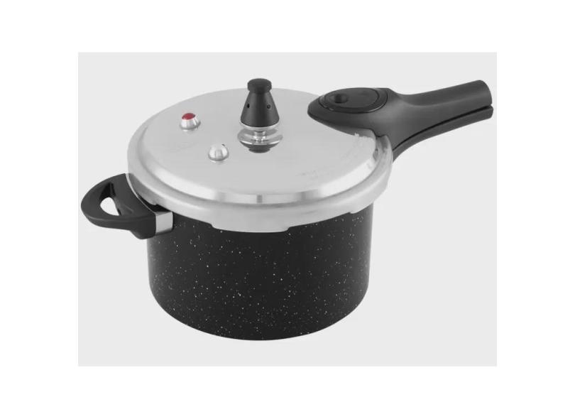 Panela de Pressão Brinox 4,2L Preta - Ceramic Life Pressure