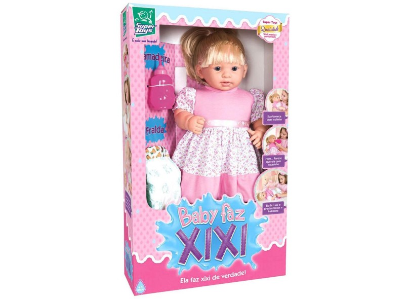 Boneca Baby Faz Xixi Super Toys