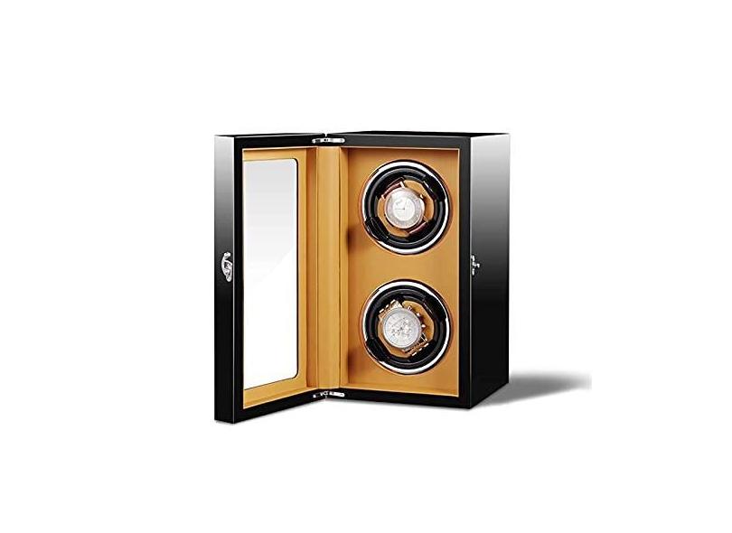 Piano Finish Automatic Watch Winder 5 Modos e Caixa de Enrolamento de Almofada de Relógio Retrátil Motor Eletrônico Silencioso para Caixa de Armazenamento de Relógio Mecânico Atmosphere