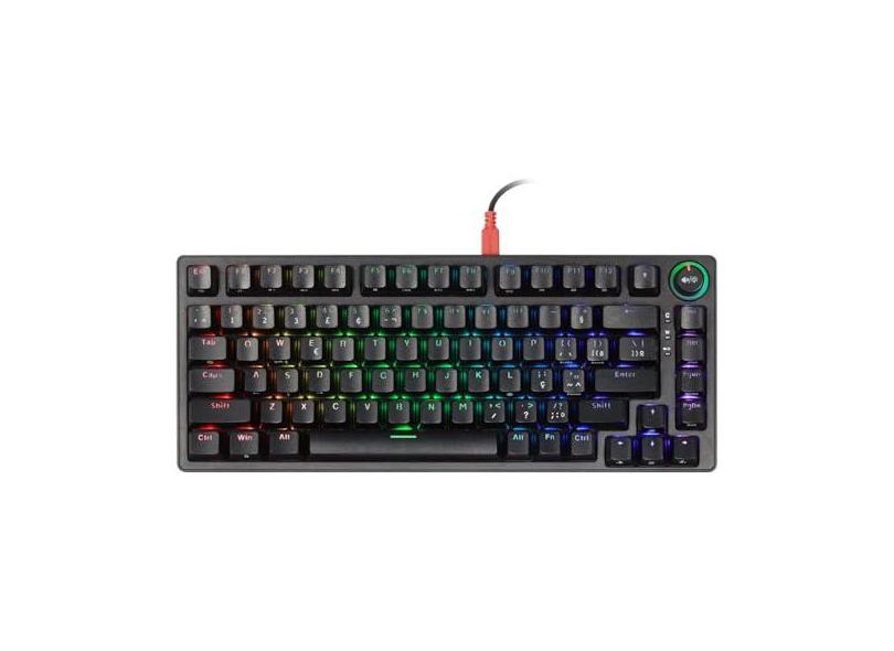 Teclado Gamer Mecânico 75% Pcyes Rasec - Gasket Mount - Gateron Blue - LED RGB – TWGBLRGB