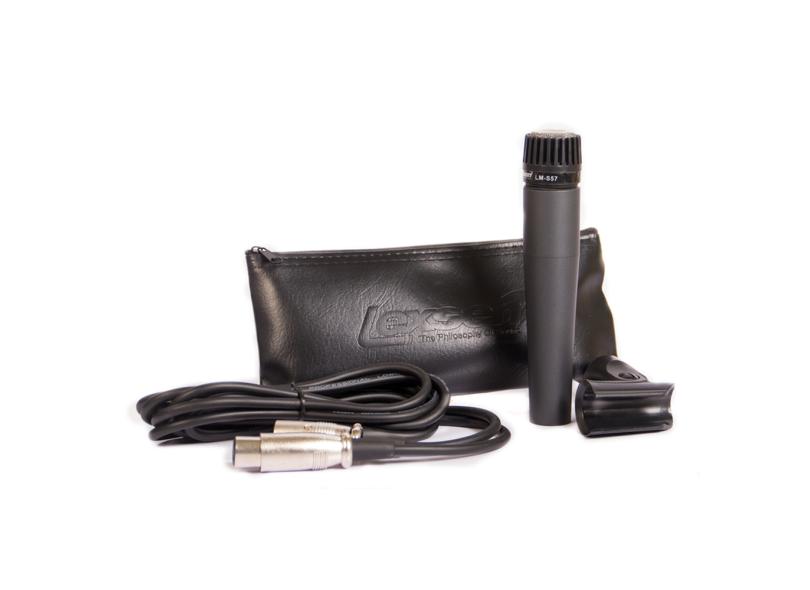 Microfone Com Fio LM-S57 Lexsen - Cabo 3 Metros Cachimbo