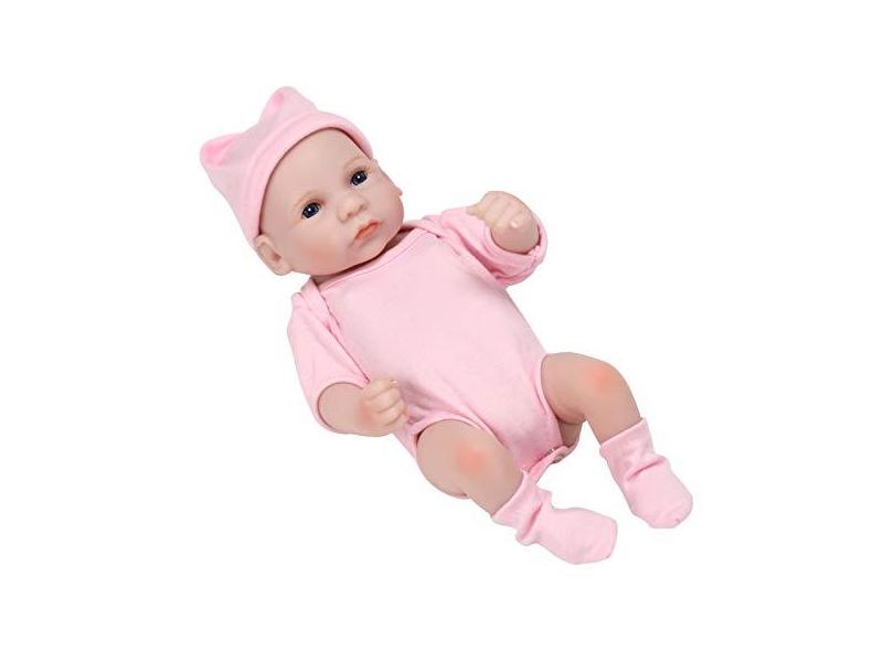 Decdeal Mini boneca bebê Reborn realista de vinil de silicone para bebês de  25,4 cm, corpo macio, realista, boneca pintada à mão com adorável roupa  para presentes infantis em Promoção é no
