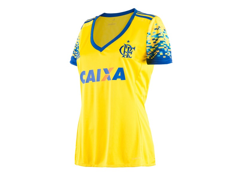 Camisa Torcedor Feminina Flamengo III 2017/18 Sem Número Adidas
