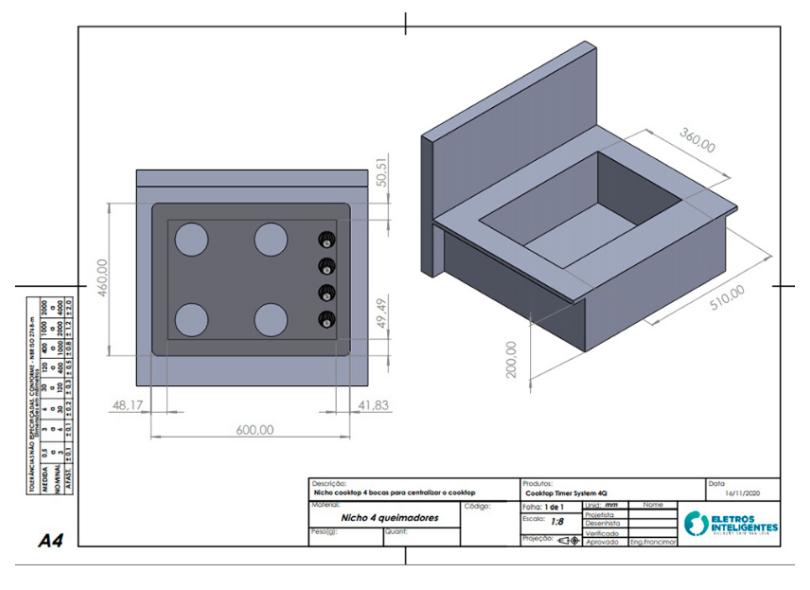 Cooktop Eletros Inteligentes 4 Bocas Acendimento Superautomático TS42XPP / TS42XPN