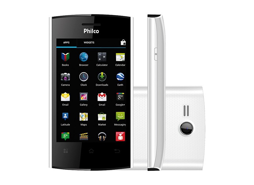 Smartphone  Philco 350 2 Chips  5 Android 4.0 (Ice Cream Sandwich)  Wi-Fi