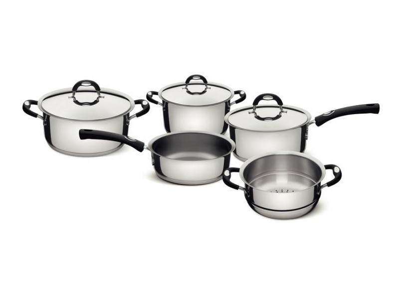 Jogo de Panelas Tramontina Aço Inox Fundo Triplo Cooktop Fogão