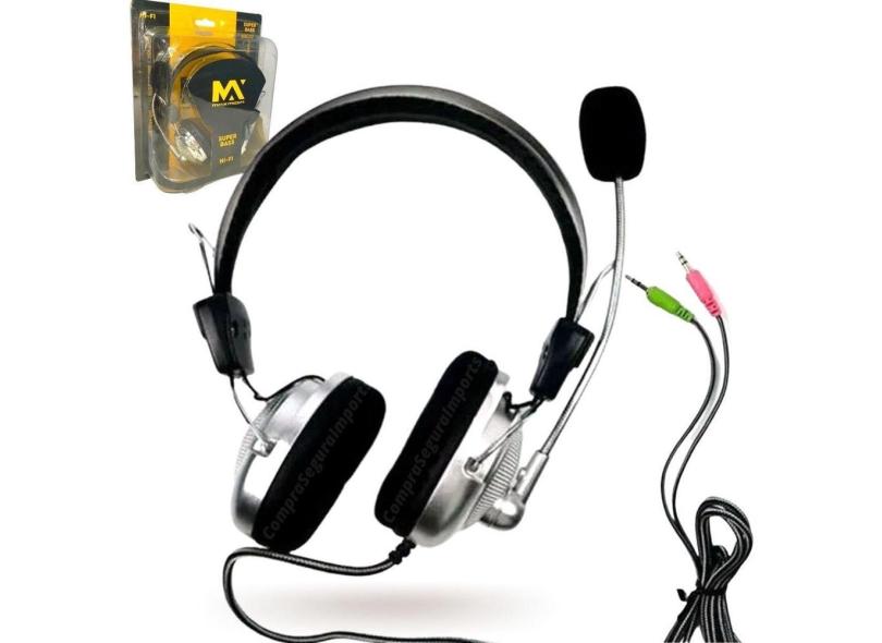 Fone Gamer Com Microfone Pc Notebook Headphone Headset Jogos em ...