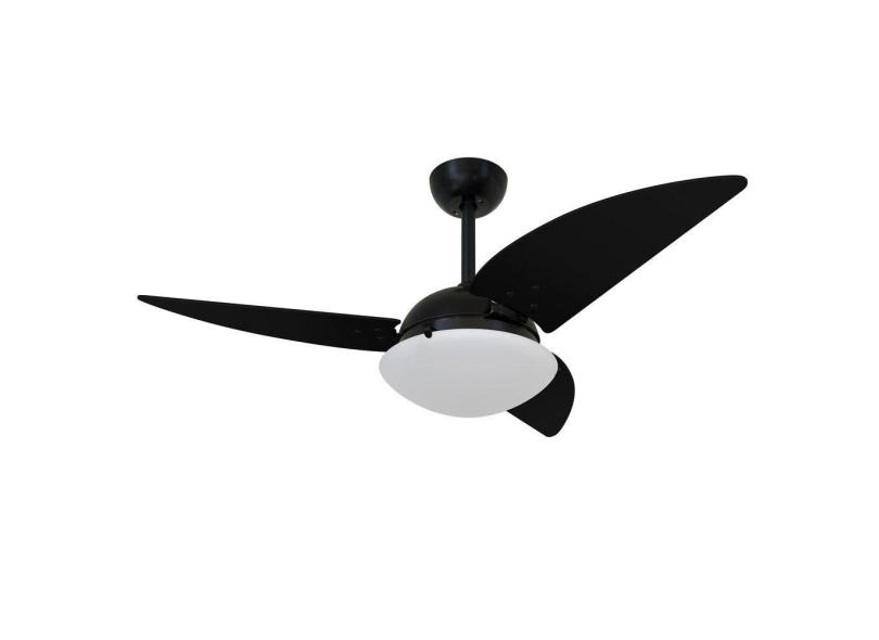 Ventilador de Teto Volare Preto Fosco Class Nero 3 Pás 220V