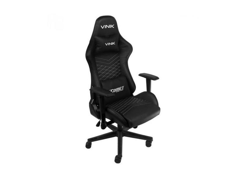 Cadeira Gamer Escritório Comet Preta Reclinável Ergonômica - Vinik