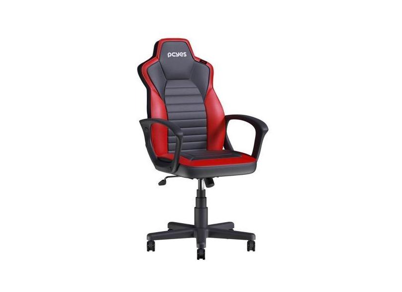 Cadeira Gamer Pcyes Mad Racer Sti Turbo Red Magma, Até 120Kg, Reclináv