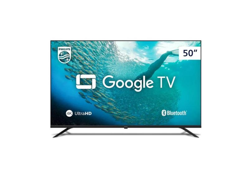 Tv Philips Smart Google Tv 4K hdr 50 Comando de Voz Dolby Audio 50PUG7019