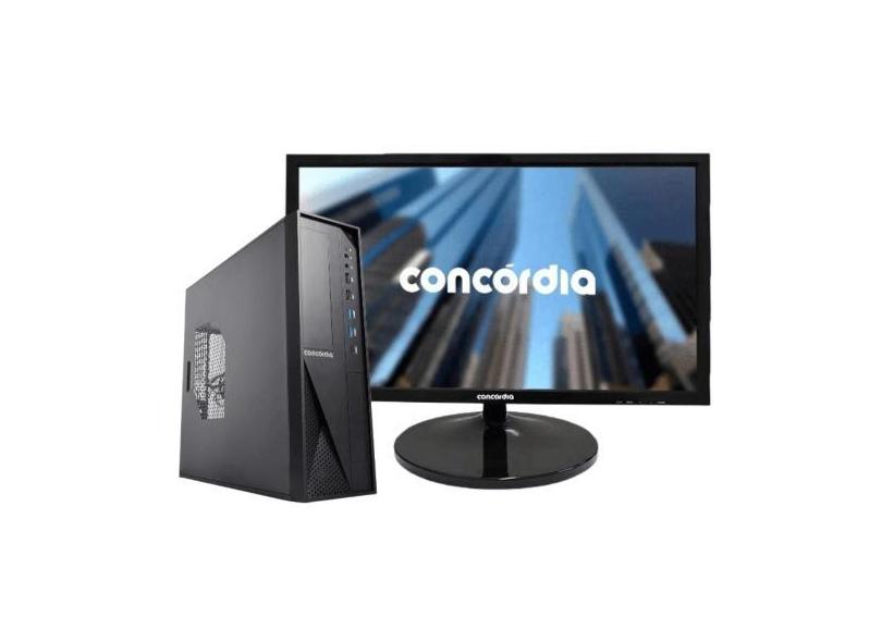 Computador SFF Concórdia Completo Com Monitor 21,5'' Processador Core 