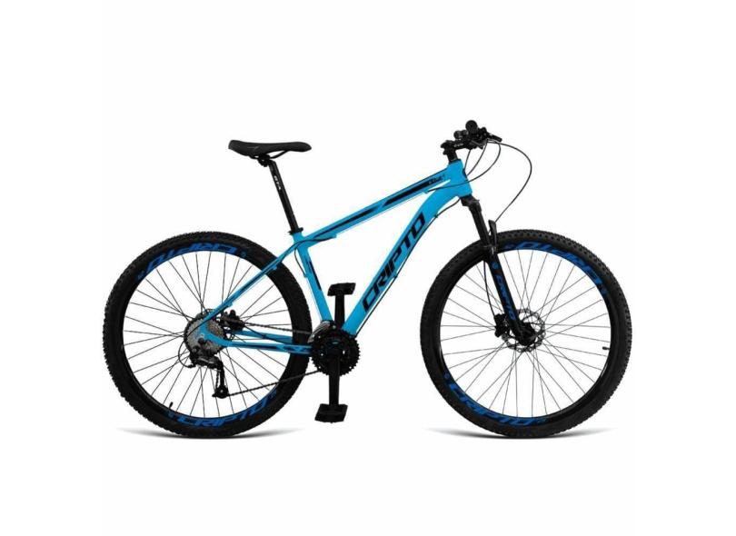 Bicicleta Aro 29 Cripto 24 Marchas Shimano E Freios A Disco - 19&quot; Azul Pantone-preto