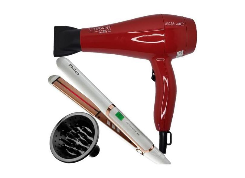 Secador De Cabelo Gama Italy 2000W Profissional Salão Motor Ac Vibra D