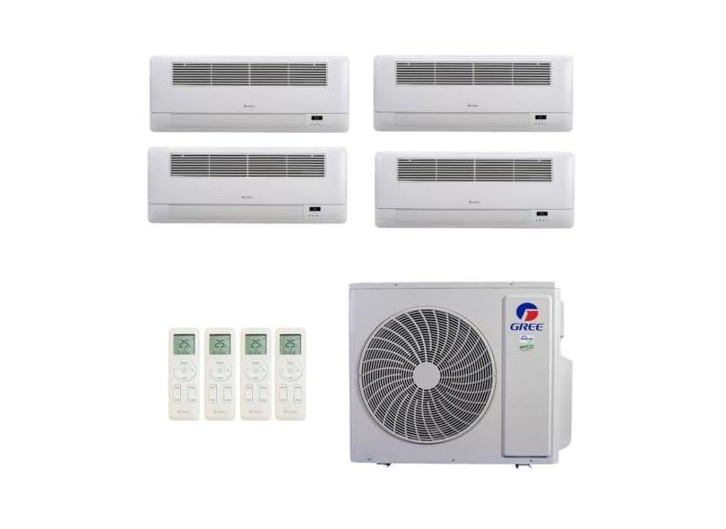 Ar-Condicionado Multi Split Inverter R-32 Gree 48.000 (2x Evap Cassete 1 Via 12.000 + 2x Evap Cassete 1 Via 18.000) Quente/Frio 220V