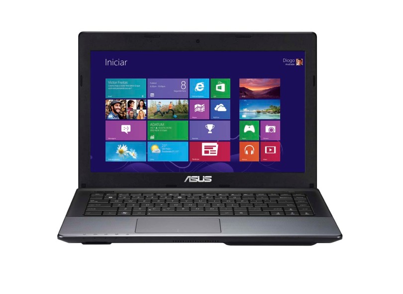 Notebook Asus X45 Series Intel Celeron B830 2 GB de RAM HD 500 GB LED 14" Windows 8 X45C-VX077H