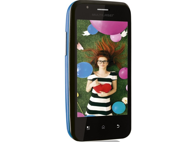 Smartphone Multilaser Trend P3244 Câmera 2,0 MP 2 Chips Android 2.3 (Gingerbread) Wi-Fi 3G