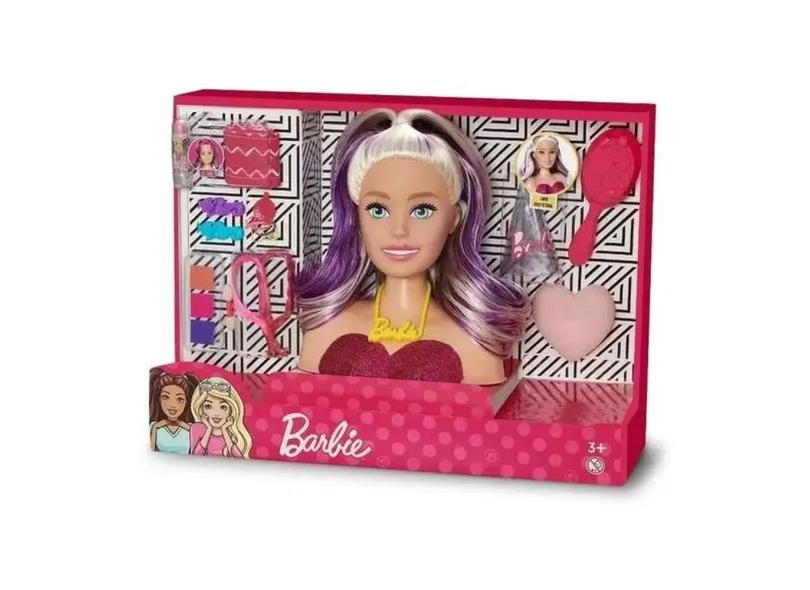 Bonecas - Busto Boneca Barbie Styling Head Faces - Maquiagem e Cabelo -  1265 Pupee