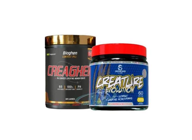 Creatina Creature Evolution 300G Demons Lab + Creatina 300G Creaghen B ...