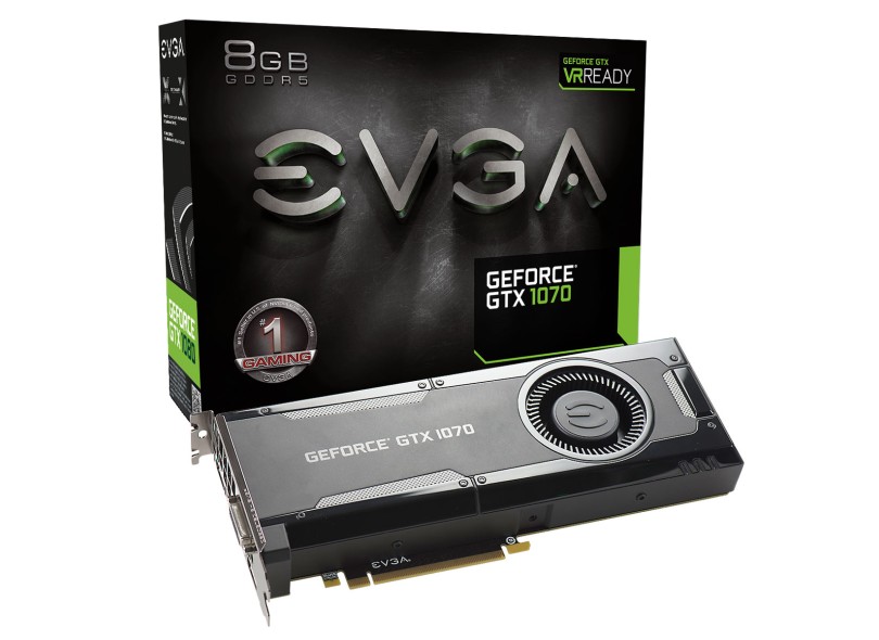 Placa de Video NVIDIA GeForce GTX 1070 8 GB GDDR5 256 Bits Galax 08G-P4-5170-KR
