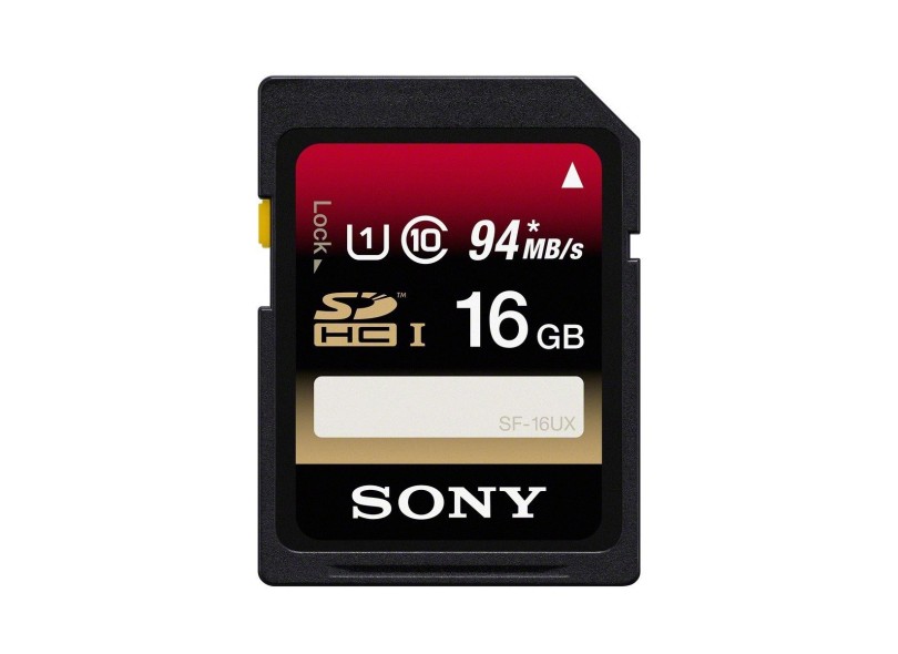 Cartão de Memória SDHC Sony 16 GB SF16UX/TQN