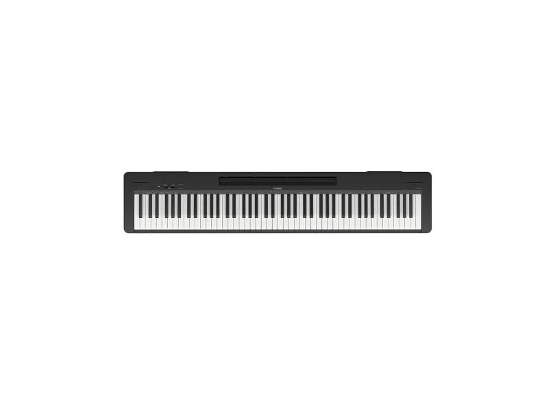 Piano Digital P 143B Preto 88 Teclas Sensitivas Com Fonte e Pedal Yamaha