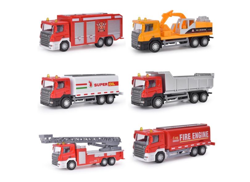 Brinquedo Infantil Caminhão Miniatura Super Frota Bombeiros