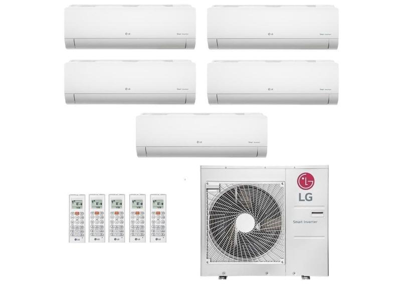 Ar-Condicionado Multi Split Inverter LG 36.000 (3x Evap HW 7.000 + 2x Evap HW 12.000) Quente/Frio 220V