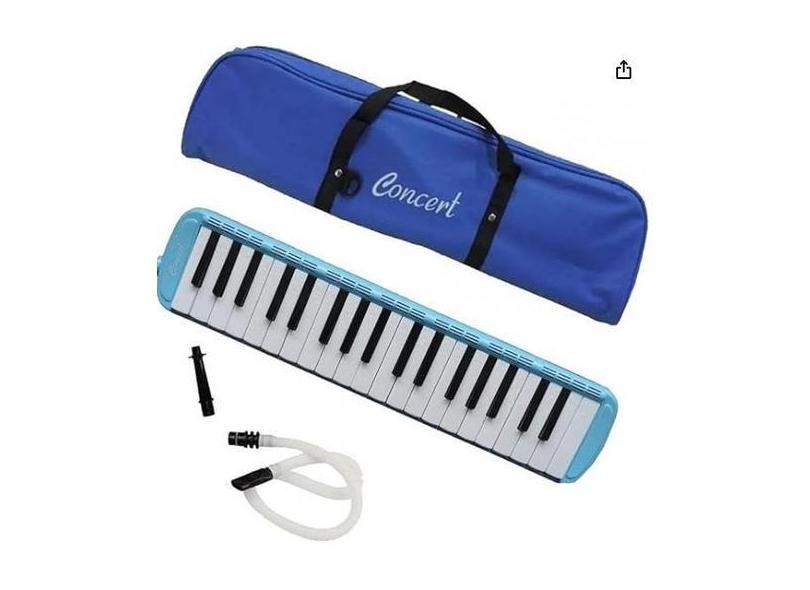 Escaleta 37 Teclas Concert M37 Cor Azul Com Capa