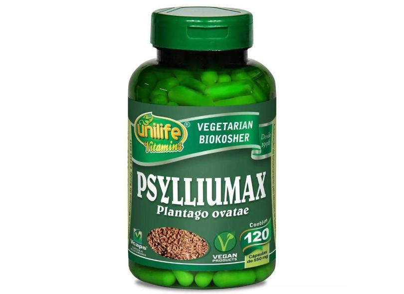 Psylliumax Psyllium 120 Capsulas 550mg Unilife Com O Melhor Preço é No Zoom