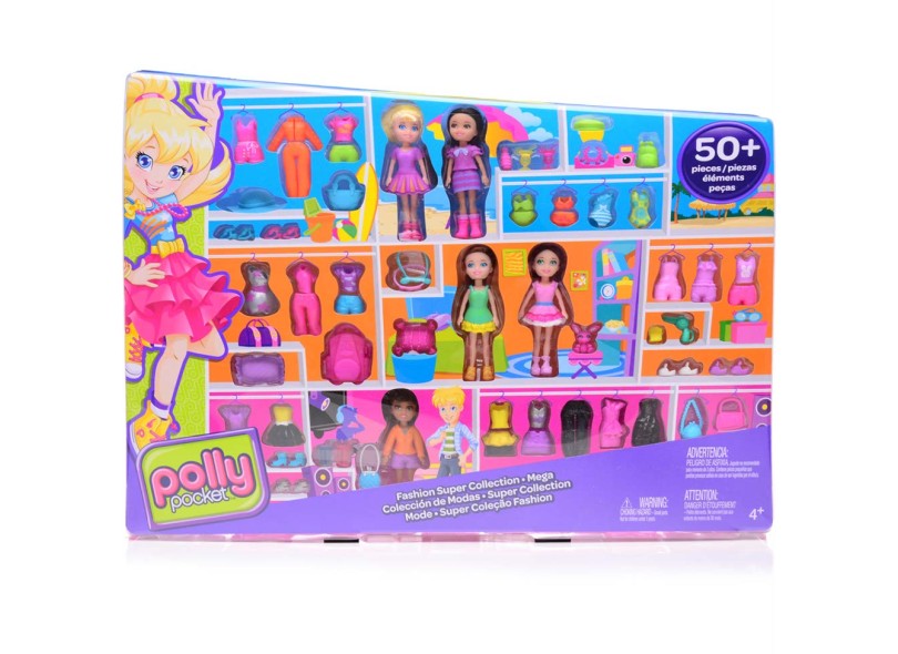 Boneca Polly Super Coleção Fashion 50+ Mattel
