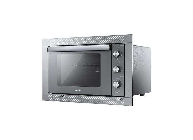 Forno Elétrico De Embutir 44 Litros Atlas U.top Prata 110v Utop